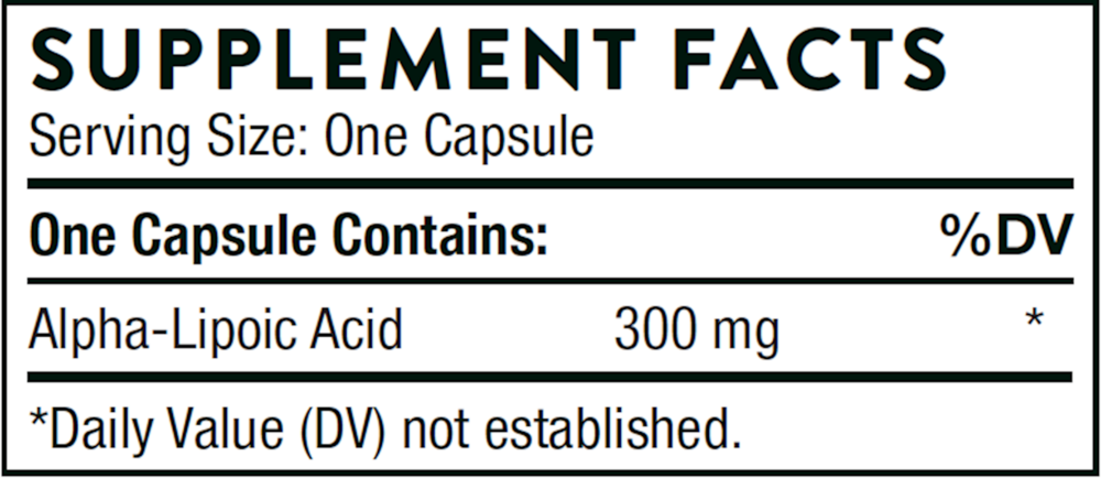 Alpha-Lipoic Acid
Thorne